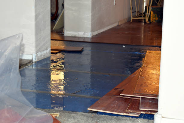 Professional Flood Cleanup technician working in Panama City Beach, FL